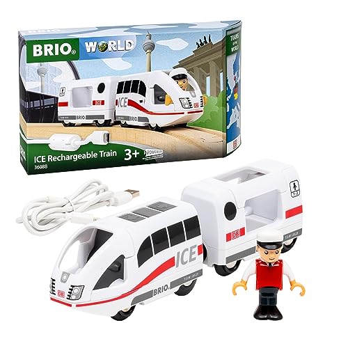 Brio World – Treno Ricaricabile Ice Trains Of The World 36088 | Treno Giocattolo Alimentato A Batteria Ricaricabile. Adatto A Bambini Di Età Superiore