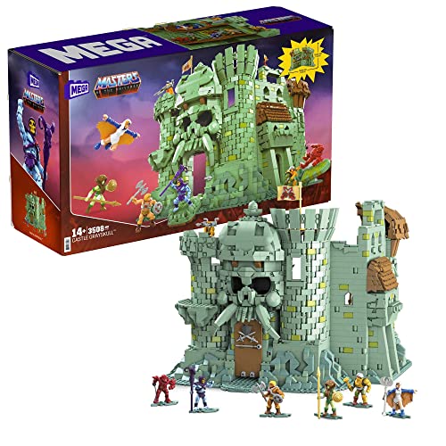 Mega Masters Of The Universe - Castello Di Grayskull, Imponente Fortezza Da Costruzione Con Più Di 3500 Pezzi, Giocattolo Per Ragazzi E Adulti 14+ Ann