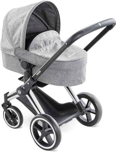 Corolle- Mon Grand Poupon Cybex Carrozzina Per Bambole, 9000140770, 3 Anni, 3 In 1, Colore Grigio, Riproduzione Dell'Originale