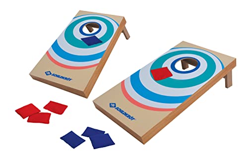 Schildkröt Cornhole, In Legno Mdf Certificato Fsc, Set Completo Con 2 Tavole Da 52 X 30 X 14 Cm E 8 Sacchi Di Sabbia, Gioco Da Lancio Per Interni Ed E