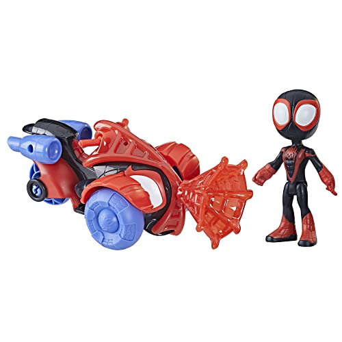 Hasbro Spidey E I Suoi Fantastici Amici Techno-Racer Veicolo Miles Morales Con Accessorio F7455