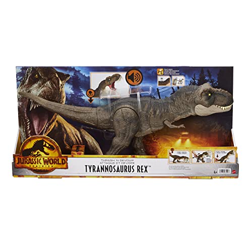Mattel Jurassic World - T-Rex Devasta E Divora