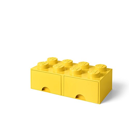 Lego L4006Y.00 Storage Brick 8 Con Cassetti, Colore: Giallo