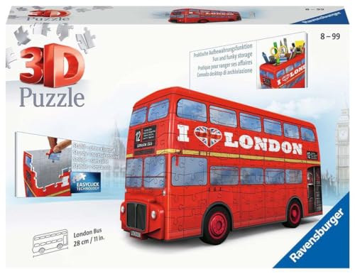 Ravensburger - 3D Puzzle London Bus, 216 Pezzi, 8+ Anni