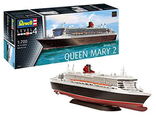 Revell 1:700-Regina Maria Ocean Liner Queen Mary 2, 05231