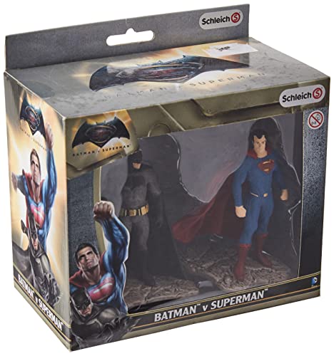 Schleich- Batman V Superman Figurine, Colore Come Da Originale, Dipinto A Mano, 22529