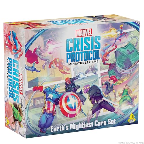 Asmodee, Marvel: Crisis Protocol - Set Core, Eroi Iconici E Cattivi Per Battaglie Epiche, Gioco Di Supereroi Da Tavolo, Età 14+, 2 Giocatori, Edizione