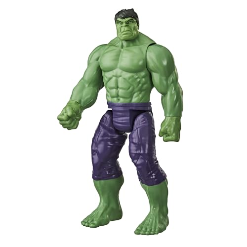 Hasbro Marvel-Marvel Avengers Titan Hero Serie Blast Gear Deluxe Hulk Action Figure Giocattolo Da 30 Cm, Per Bambini Dai 4 Anni In Su, E7475