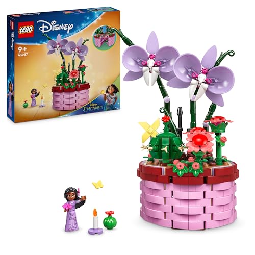 Lego Disney Vaso Di Fiori Di Isabela, Giochi Per Bambine E Bambini Da 9 Anni In Su Con Mini Bambolina, Cesto Apribile, Orchidee E Cactus Giocattolo Da