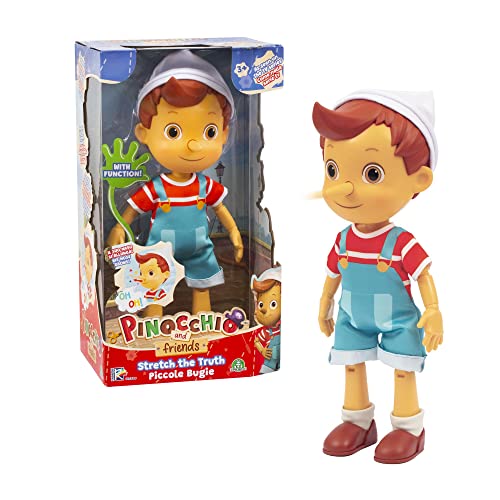Giochi Preziosi Pinocchio - Bambola Articolata Di 32 Cm Con La Funzione Del Naso Che Si Allunga Quando Dice Una Bugia, Per Bambini A Partire Da 3 Anni