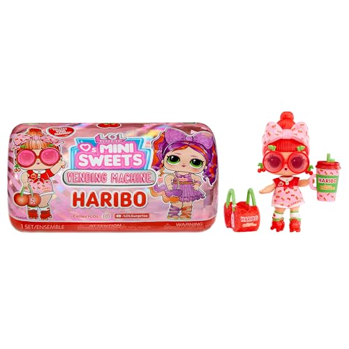 Lol Surprise Loves Mini Sweets Serie X Haribo - Confezione Per Distributore Automatico - Include 7 Sorprese, Accessori E Bambola A Tema Caramelle - Ba
