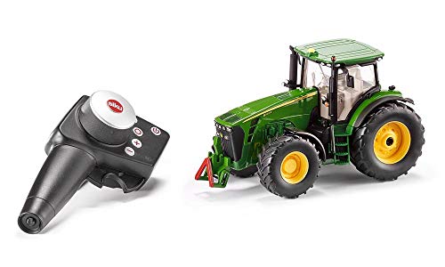 Siku 6881, Trattore John Deere 8345R Telecomandato, 1:32, Telecomando Incluso, Metallo E Plastica, Verde, A Batteria, Compatibile Con Accessori