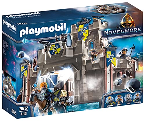 Playmobil 70222 Novelmore Knights Castle Fortress With Stone Thrower And Water Cannon, For Children Ages 5+
