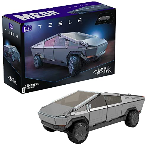 Mega - Tesla Cybertruck, Macchina Da Costruire, Modello Da Collezione Con Dettagli Autentici, Giocattolo Per Ragazzi E Adulti 14+ Anni, Gww84