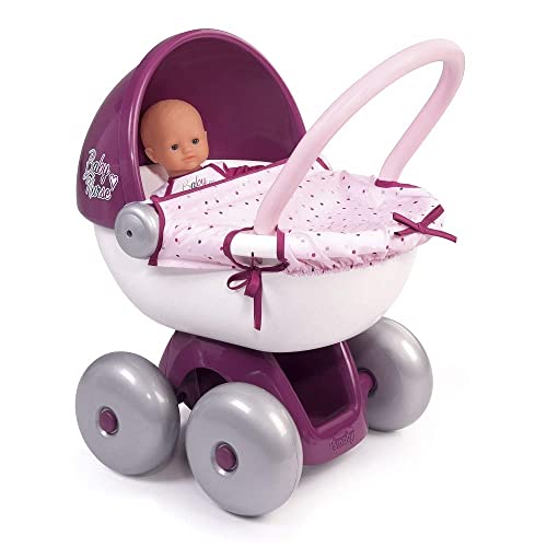 Smoby-Smoby-220348-Baby Nurse-Landau Ruote Silenziose, Colore Carrozzina Câlin, 220348