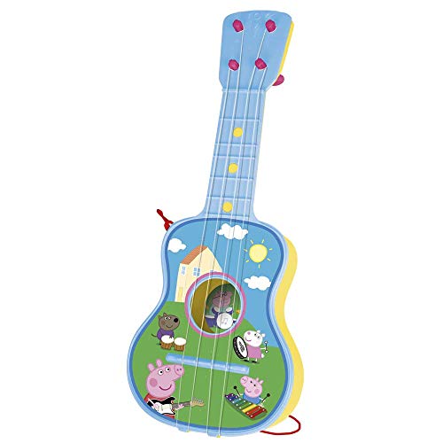 Grandi Giochi Peppa Pig-Chitarra 4 Corde In Astuccio, 2339, Modelli/Colori Assortiti, 1 Pezzo