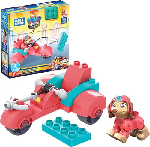 Mega Bloks - Paw Patrol Scooter Di Liberty Con Personaggio Liberty Articolato E 10 Mini Blocchi Da Costruzione, Giocattolo Per Bambini 3+Anni, Gyh94