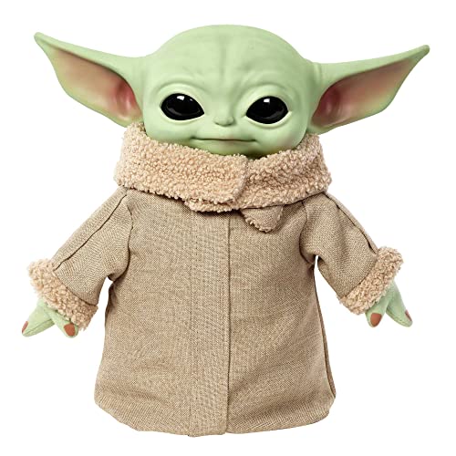 Star Wars - Grogu Potere Della Forza Peluche Con Suoni E Movimenti, Alto 28 Cm, Con Dettagli Autentici, Da Collezione Per I Fan, Giocattolo E Regalo P