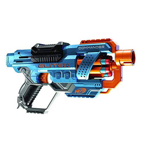 Hasbro Nerf Elite 2.0-Commander Rd-6, Blaster A Dardi, Tamburo Rotante Da 6 Colpi, Giocattoli Per Attività All'Aperto, Giochi Per Bambini E Bambine Da