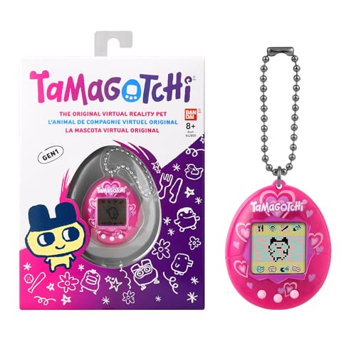 Bandai - Tamagotchi - Tamagotchi Originale - Lots Of Love - Animale Virtuale Elettronico Con Schermo A Colori, 3 Pulsanti E Giochi - 42975