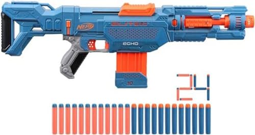 Hasbro Nerf Elite 2.0-Echo Cs-10 (Blaster Con Caricatore A Clip Da 10 24 Dardi Inclusi)