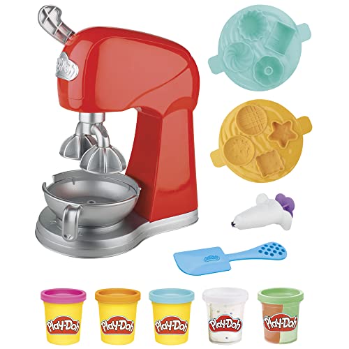Play-Doh Kitchen Creations - Il Magico Mixer, Impastatrice Giocattolo Con Finti Accessori Da Cucina, Giocattolo Per Attività Manuali Per Bambini E Bam