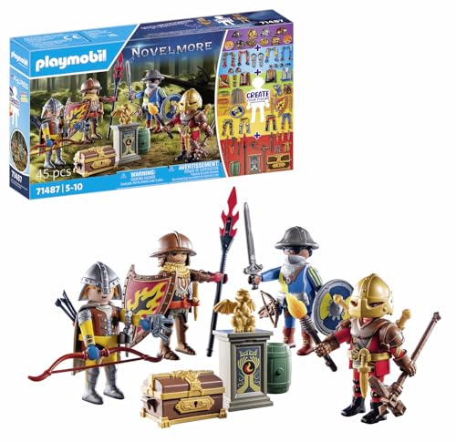 Playmobil Novelmore 71487 My Figures: Cavalieri, Cavalieri Di Novelmore E Cavalieri Di Burnham, Figure Personalizzabili, Giochi Di Ruolo Divertenti, G