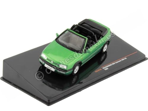 Ixo Vw Golf 3 Cabrio 1993 Verde Metallizzato Modellino Auto 1:43 Models