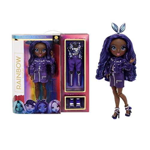 Rainbow High, Krystal Bailey, Bambola Da Collezionare, Colore Viola, Vestiti, Accessori Alla Moda E Supporto Per Bambole, Serie 2. Regalo Ottimo A Par