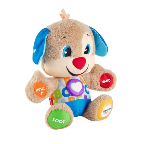 Fisher-Price - Il Cagnolino Smart Stages Ridi & Impara, Morbido Peluche Educativo Per Imparare Le Prime Paroline, Con 75+ Canzoni, Luci E Melodie, 6+