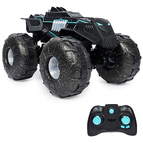 Monster Jam Dc Comics Batman - Telecomando Batmobile Per Tutti I Terreni, Resistente All'Acqua, Per Bambini Dai 4 Anni In Su