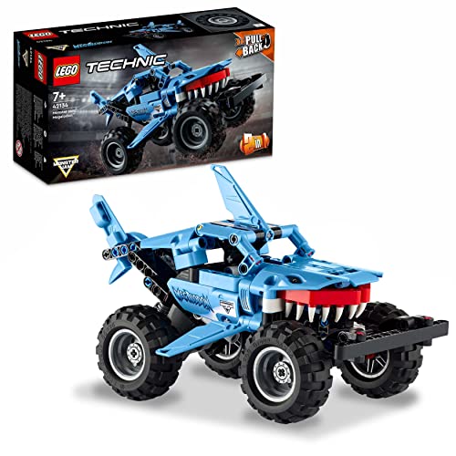 Lego Technic Monster Jam Megalodon 2 In 1, Da Monster Truck Camion Giocattolo A Macchina Low Racer Lusca, Idea Regalo Per Bambini, Bambine, Ragazzi E