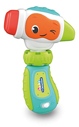 Clementoni - 17327 - Donatello Il Martello - Gioco Prima Infanzia - Giocattolo Elettronico Parlante (Batterie Incluse), Bambini 9 - 36 Mesi, Italiano