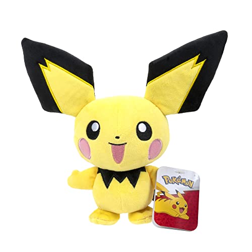 Bandai - Pokémon Pichu, Peluche Da 20 Cm, Wt95244