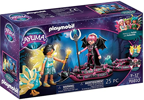 Playmobil Adventures Of Ayuma 70803 Crystal Fairy E Bat Fairy Con I Compagni Animali, Dai 7 Anni