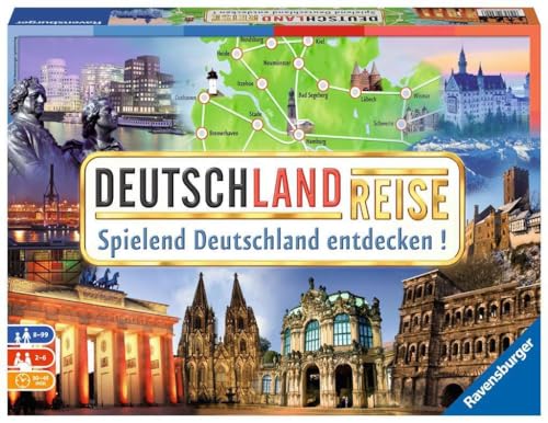 Ravensburger 26492 - Gioco Da Tavola Per Conoscere La Geografia Della Germania "Deutschlandreise" [Lingua Tedesca]