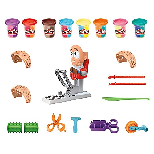 Play-Doh Hasbro Fantastico Barbiere Playset Con Pasta Da Modellare E Accessori Per Bambini Dai 3 Anni In Su