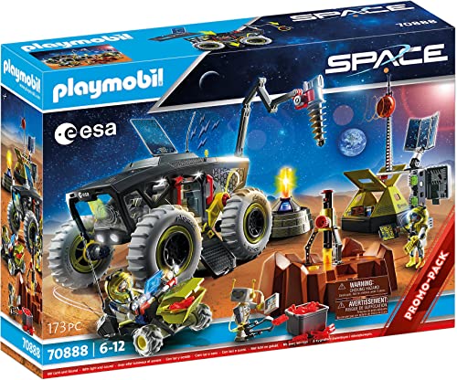 Playmobil Space 70888 Esa Missione Su Marte Con Veicoli, Luci Ed Effetti Sonori, Dai 6 Anni