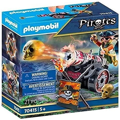 Playmobil Pirates 70415, Pirata Con Cannone, Dai 5 Anni