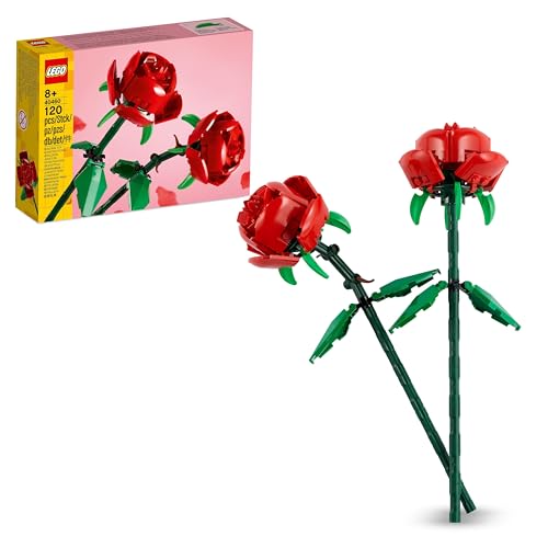Lego Creator Rose Set Di Fiori Finti Compatibile Con Bouquet Di Fiori Artificiali, Decorazione Per Casa, Regalo Di San Valentino Per Lei O Lui, Access