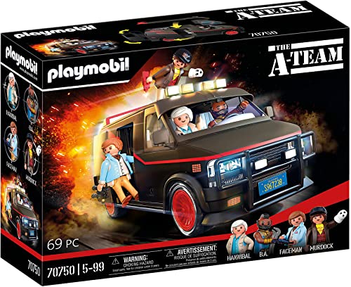 Playmobil 70750 The A-Team Van, Per Tutti I Fan Dell'A-Team, Collezionisti E Bambini, 5-99 Anni