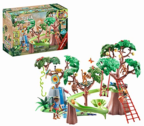 Playmobil Wiltopia 71142 Parco Giochi Nella Giungla, Per Grandi E Piccoli Esploratori, Giocattoli Sostenibili Per Bambini, Amazzonia Giocattoli Bambin