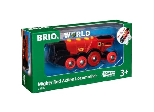 Brio World - Grande Locomotiva Rossa, Veicoli Per Pista Trenino Brio, Età 3+ Anni