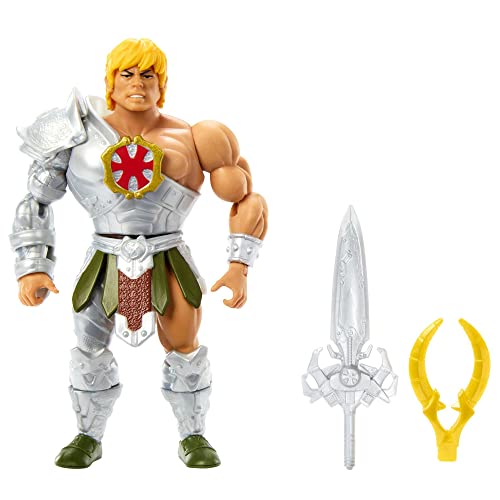 Masters Of The Universe - Origins Snake Armor He-Man, Action Figure, Personaggo Per Combattimenti Da Gioco E Da Collezione, Giocattolo Per Bambini 6+