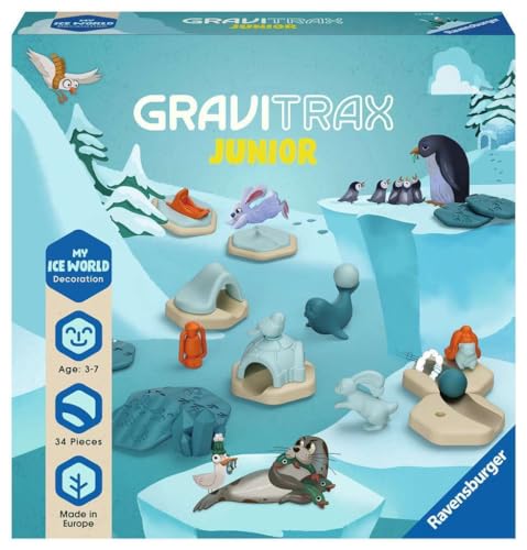 Ravensburger Gravitrax Junior 23748-Pista Per Biglie Espandibile Per Bambini, Con Materie Prime Rinnovabili, Giocattolo Da Costruzione A Partire Dai 3