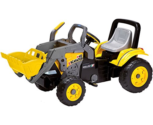Peg Perego Igcd0552 Maxy Excavator - Bulldozer A Pedali Con Catena, Per Bambini Dai 2 Anni In Su