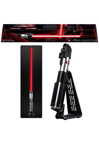 Star Wars Hasbro The Black Series, Spada Laser Force Fx Elite Di Darth Vader Con Luci Led Di Nuova Generazione Ed Effetti Sonori, Replica Collezionabi
