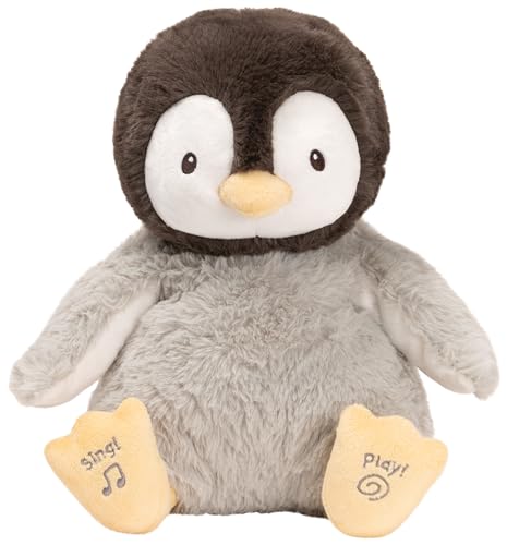 Gund Kissy Pinguino Peluche Interattivo | Canta E Parla In Italiano O Tedesco | Muove Le Ali | Peluche Di 30.5 Cm | Peluche Per Bambini Da 10 Mesi