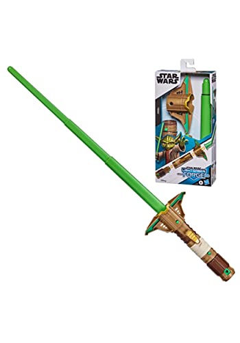 Star Wars Lightsaber Forge, Spada Laser Giocattolo Di Yoda, Di Colore Verde, Allungabile, Giocattolo Per Gioco Di Ruolo Personalizzabile, Dai 4 Anni I