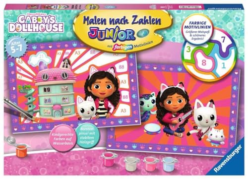 Ravensburger Dipingere Con I Numeri 23754-Gabby'S Dollhouse, Bambini 5-7 Anni, 23754